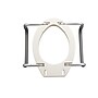 Drive Medical Premium Elongated Raised Toilet Seat with Arms, 8"H, White (12403~#|#~sp132596276_sc7