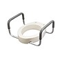 Drive Medical Premium Elongated Raised Toilet Seat with Arms, 8"H, White (12403~#|#~sp132596367_sc7
