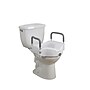 Drive Medical Locking Raised Toilet Seat with Arms, 10"H, White (RTL12027RA)~#|#~sp132597484_sc7