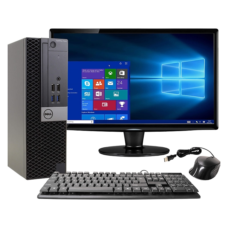 Dell OptiPlex 7040 Refurbished Desktop Computer with 22" Monitor, Intel i5-6500, 16GB Memory, 1TB SSD (BTG-00028945) image 1