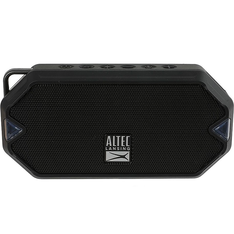 Altec Lansing HydraMini Everythingproof Wireless Bluetooth Speaker, Black (IMW1000-BLK-STK-2) image 1