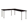 Regency Kee 72" L-Desk with 42" Return, Mocha Walnut/Chrome (ML722442MWBPCM)~#|#~sp13277086_sc7