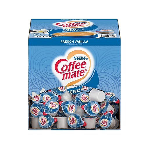 Coffee mate French Vanilla Dairy Free Liquid Creamer, 0.38 oz., 180/Box