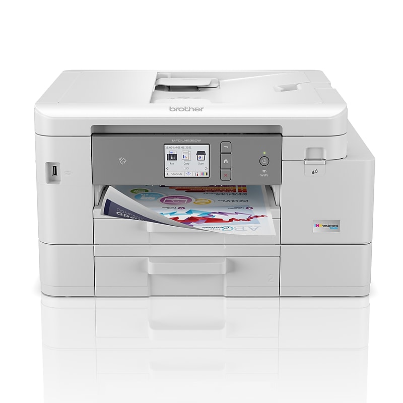 Brother INKvestment Tank MFC-J4535DW Wireless Color Inkjet Printer, All-In-One Supertank, Print, Scan, Copy, Fax image 1