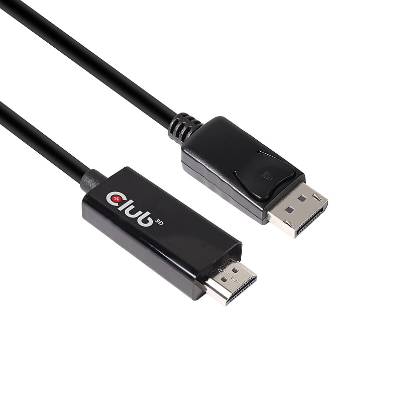 Club3D CAC-1082 6.56 feet DisplayPort 1.4 to HDMI 2.0b HDR, Black image 1
