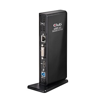 Club3D Universal USB 3.2 Gen 1 (USB-A) dual monitor docking station for laptops or PCs with Free USB-A port (CSV-3242HD)