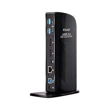 Club3D Universal USB 3.2 Gen 1 Dual 4K Display Docking Station for Laptops or UltraBooks with USB3.2 USB-A or USB-C (CSV-1460)