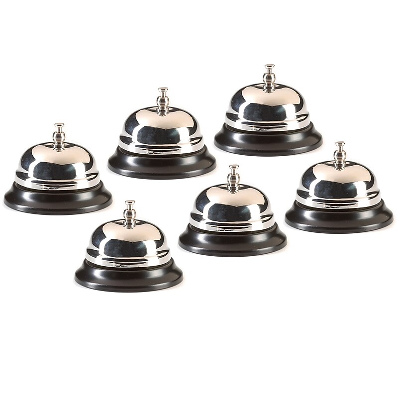 Ashley Productions Desk Call Bell, Steel, 6/Bundle (ASH10081-6) image 1