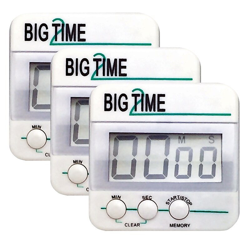 Ashley Productions Big Time Too Up/Down Timer, Pack of 3 (ASH10210-3) image 1