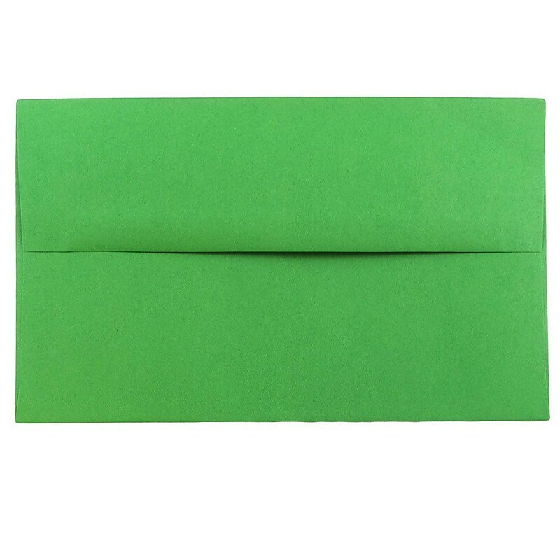JAM Paper A10 Colored Invitation Envelopes, 6 x 9.5, Green Recycled, Bulk 1000/Carton (35633B) image 1