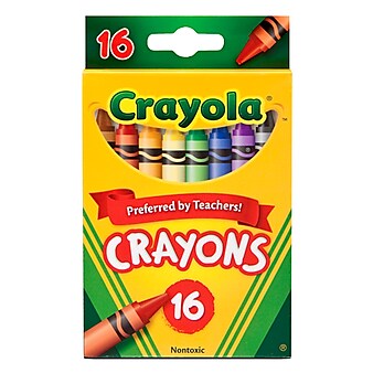 Crayola Crayons, 16/Box, 8 Boxes (BIN3016-8)