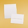 JAM Paper A2 Strathmore Invitation Envelopes, 4.375 x 5.75, Bright White Linen, 50/Pack (66670I)~#|#~sp132864277_sc7