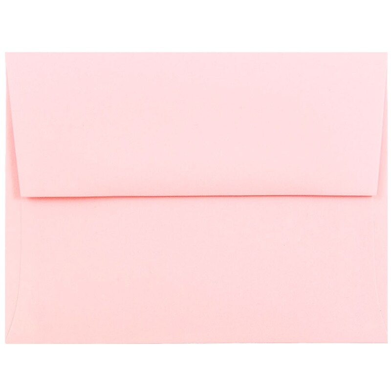 JAM Paper A2 Invitation Envelopes, 4.375 x 5.75, Baby Pink, 50/Pack (155623I) image 1