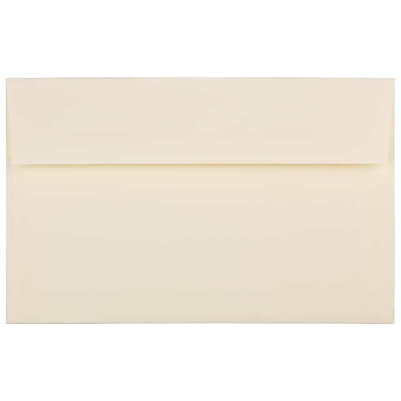JAM Paper A10 Strathmore Invitation Envelopes, 6 x 9.5, Ivory Wove, 50/Pack (900849930I) image 1