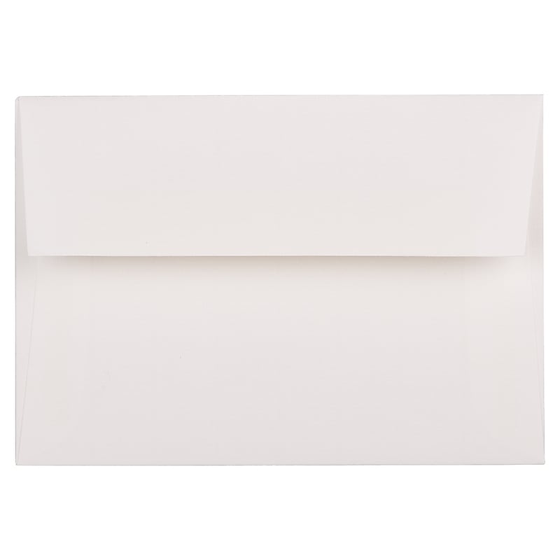 JAM Paper 4Bar A1 Strathmore Invitation Envelopes, 3.625 x 5.125, Bright White Wove, 50/Pack (900928601I) image 1