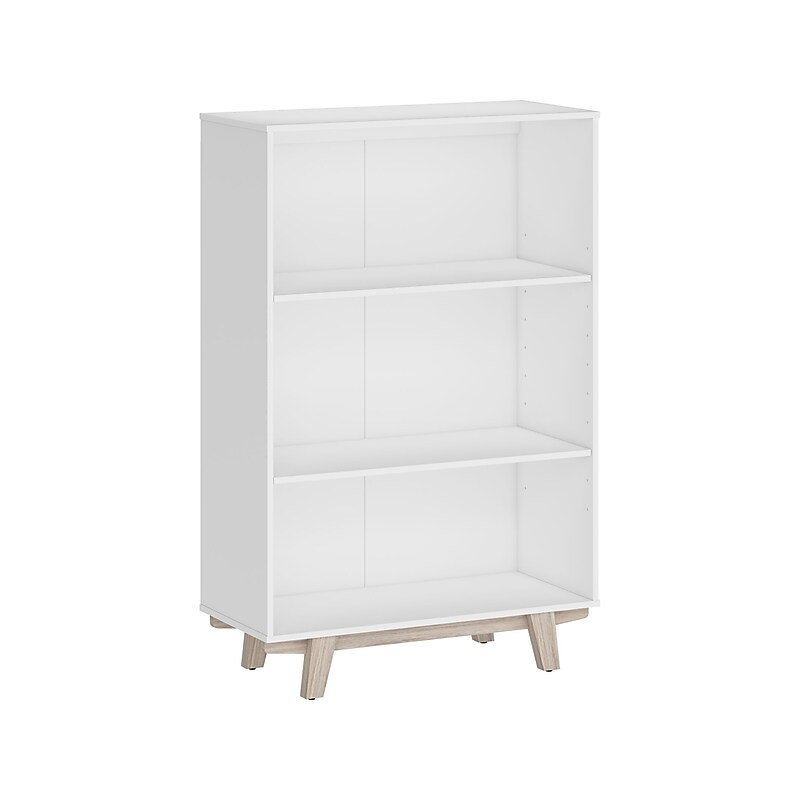 Thomasville Furniture Whitney 3-Shelf 48"H Bookcase, White (SPLS-WHBK-TV) image 1