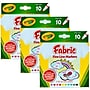 Crayola Fine Line Fabric Markers, Assorted, 10/Box, 3 Boxes (BIN588626-3)~#|#~sp132957894_sc7
