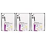 Charles Leonard Magnetic Plastic  Dry-Erase Whiteboard, Aluminum Framed, 11" x 14", Pack of 3 (CHL35314-3)~#|#~sp132957976_sc7