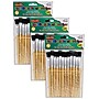 Charles Leonard Short Handle Mixed Media Natural Hog Bristle, Flat Brush, 12/Pack, 3 Packs/Bundle (CHL73150-3)~#|#~sp132958038_sc7