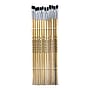Charles Leonard Short Handle Mixed Media Natural Horsehair Bristle, Flat Brush, 12/Pack, 6 Packs/Bundle (CHL73525-6) ~#|#~sp132958053_sc7
