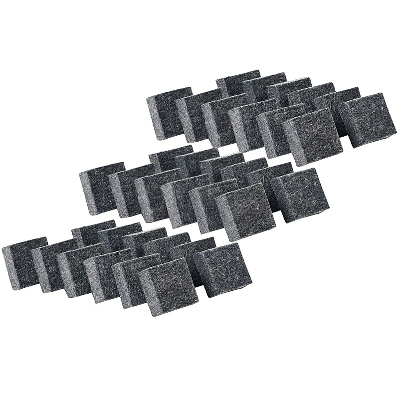 CLI Multipurpose Felt Erasers, Charcoal, 12 Per Pack, 3 Packs (CHL74520-3) image 1