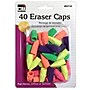 Charles Leonard Eraser Caps, Assorted Colors, 40 Per Pack, 24 Packs (CHL80740-24)~#|#~sp132958108_sc7