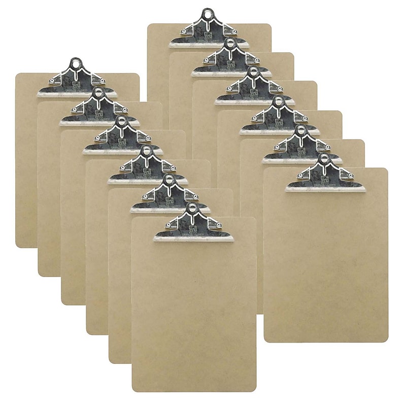 Charles Leonard Wood, Clipboard, Letter Size, Brown, Pack of 12 (CHL89243-12) image 1