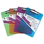 CLI Plastic Clipboard, Letter Size, Assorted Colors, Pack of 6 (CHL89770-6)~#|#~sp132958132_sc7