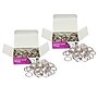 Charles Leonard Loose Leaf Book Rings, 3/4" Capacity, Silver, 100 Per Box, 2 Boxes (CHLR19-2)~#|#~sp132958152_sc7