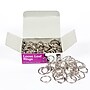 Charles Leonard Loose Leaf Book Rings, 3/4" Capacity, Silver, 100 Per Box, 2 Boxes (CHLR19-2)~#|#~sp132958153_sc7