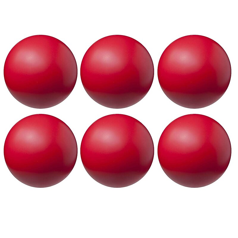 Champion Sports High Density Coated 4" Foam Ball, Red, Pack of 6 (CHSHD4-6) image 1