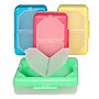C-Line Plastic 3 Compartment Storage Box, 7.90" × 4.90" × 2.50", Assorted Colors (no color choice), Pack of 3 (CLI48500-3)~#|#~sp132958369_sc7