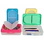 C-Line Plastic 3 Compartment Storage Box, 7.90" × 4.90" × 2.50", Assorted Colors (no color choice), Pack of 3 (CLI48500-3)~#|#~sp132958371_sc7