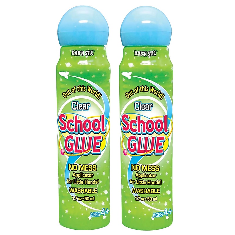 Crafty Dab Dab'n Stic Liquid Glue Pens, 1.7 oz., 6 Per Pack, 2 Packs (CV-50798-2) image 1