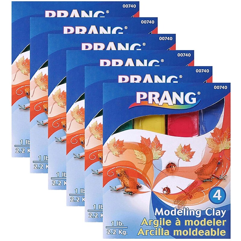 Prang Modeling Clay, Assorted, 1 lb./Pack, 6 Packs (DIX740-6) image 1
