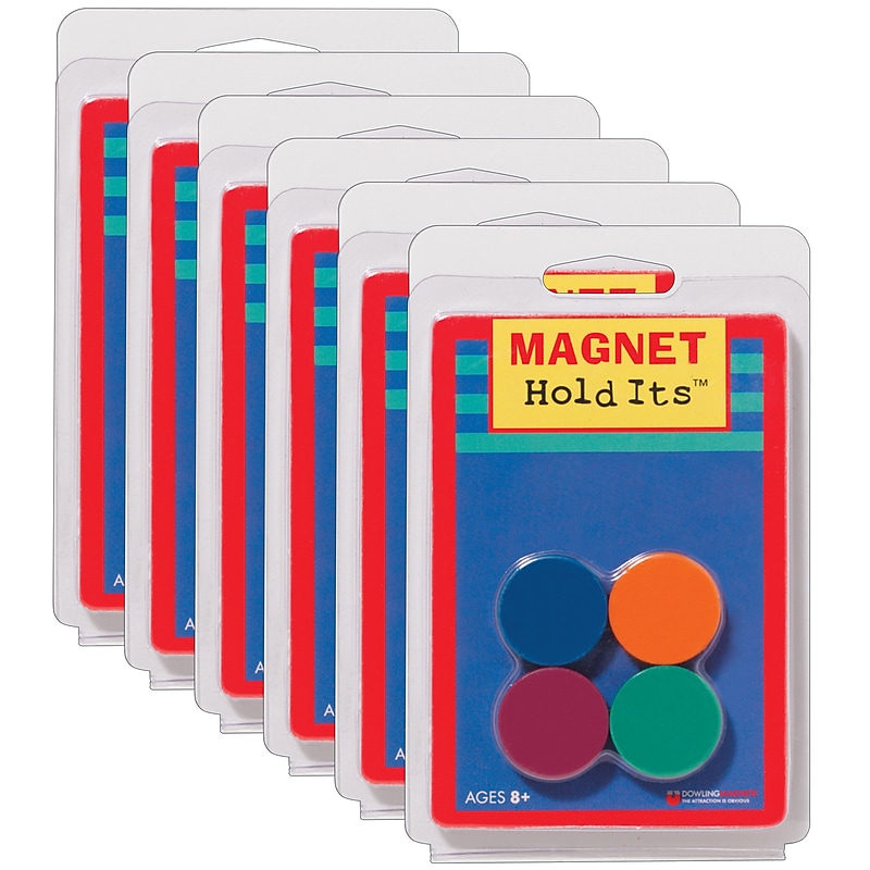 Dowling Magnets Ceramic Disc Magnets, 1", 8 Per Pack, 6 Packs (DO-735012-6) image 1