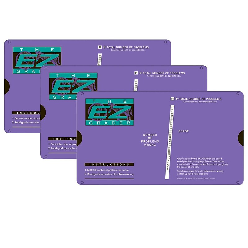 Original E-Z Grader E-Z Grader, Purple, Pack of 3 (EZ-5703PURPLE-3) image 1