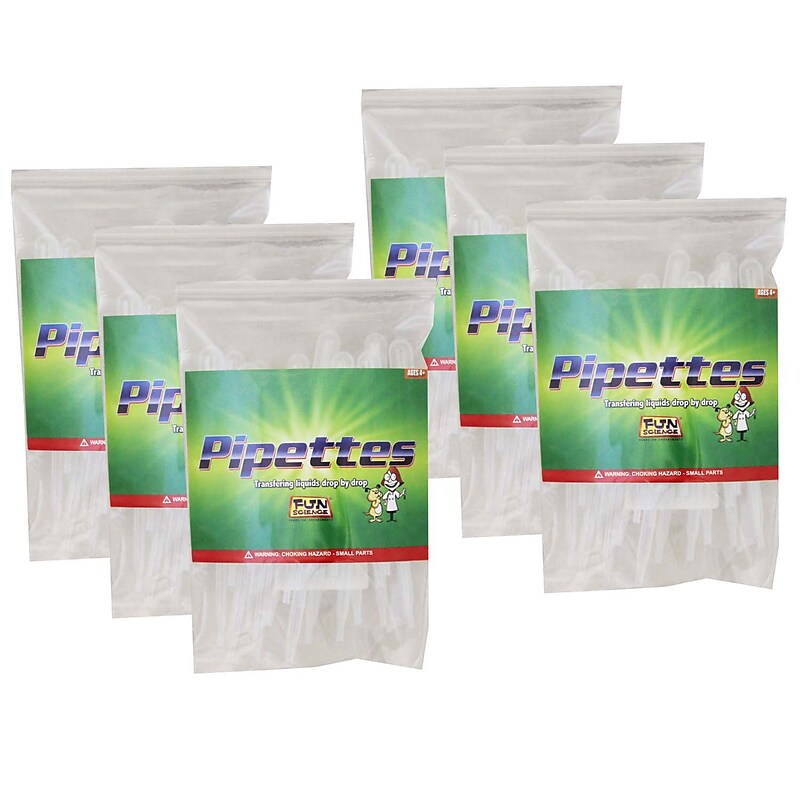 Fun Science Pipettes, 2 ml, 25/Pack, 6 Packs/Bundle (FI-PSM-6) image 1