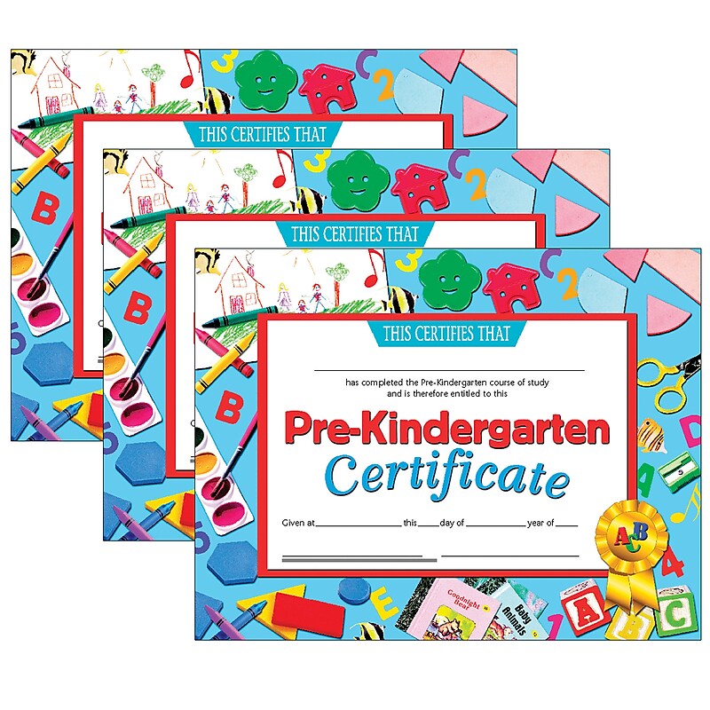 Hayes Completion Certificates, 8.5" x 11", Multicolor, 3/Bundle (H-VA699-3) image 1