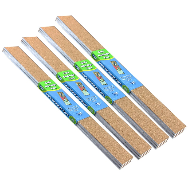 Flipside Products Cork Message Bars, 2" x 20", 3 Per Pack, 4 Packs (FLP10060-4) image 1