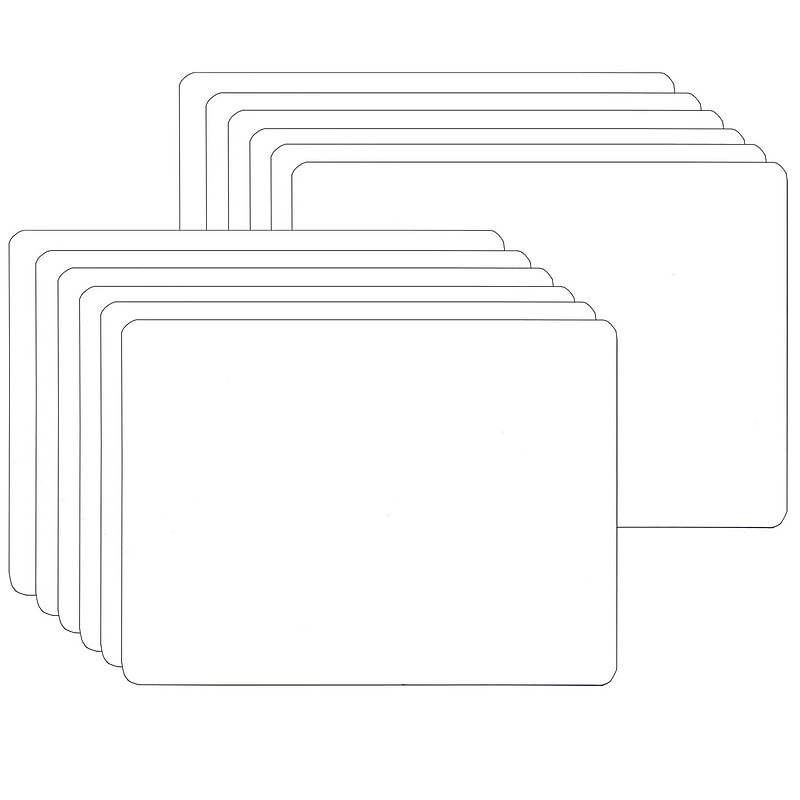 Flipside Products 1-Sided Melamine Mobile Dry-Erase Whiteboard, 5" x 7", Pack of 12 (FLP15656-12) image 1