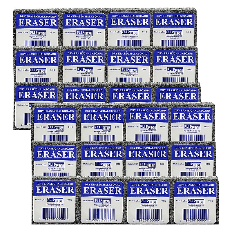 Flipside Products Student Eraser, Assorted Colors, 12 Per Pack, 2 Packs (FLP30009-2) image 1