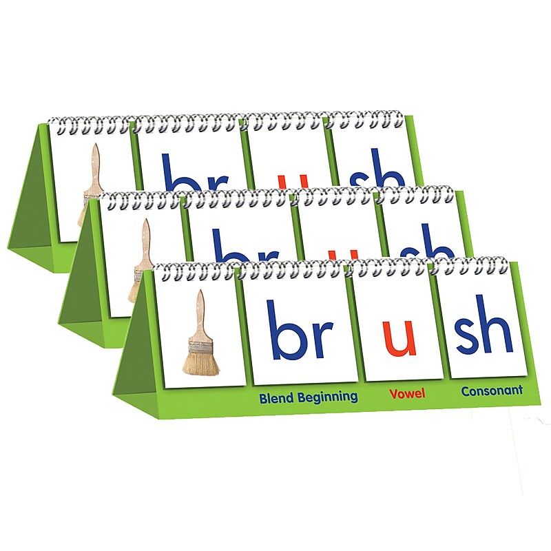 Junior Learning Double-Sided Blend Mini Flip Chart, 5.5" x 9.25", Pack of 3 (JRL457-3) image 1