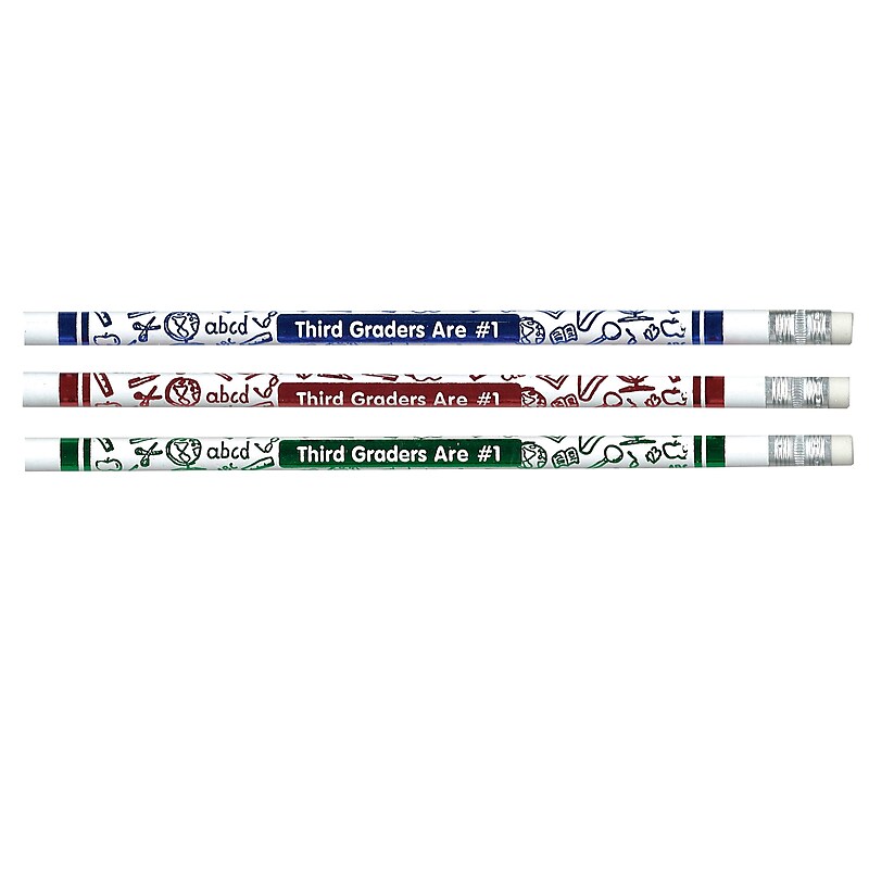 Moon Products 3rd Graders Are #1 Wooden Pencil, 0.7mm, #2 Hard Lead, 12 Pencils/Pack, 12/Packs (JRM7863B-12) image 1