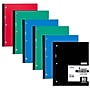 Mead Wireless Neatbook 1-Subject Notebook, Wide Ruled, 80 Sheets, Assorted Colors, 6/Bundle (MEA05222-6)~#|#~sp132959057_sc7