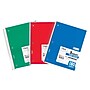 Mead 5-Subject Subject Notebooks, 8" x 10.5", Wide Ruled, 180 Sheets, Assorted Colors, 3/Bundle (MEA05680-3)~#|#~sp132959064_sc7