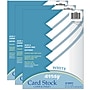 Pacon® Card Stock, White, 8-1/2" x 11", 40 Sheets Per Pack, 3 Packs (PAC101281-3)~#|#~sp132959194_sc7