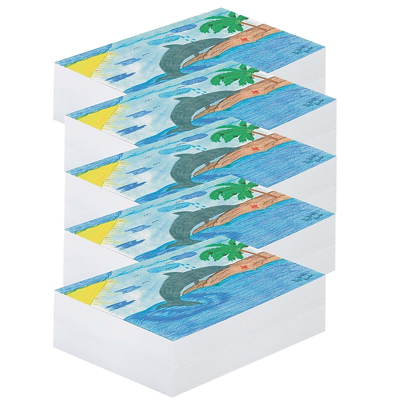 Pacon Newsprint Paper, White, 9" x 12", 500 Sheets Per Pack, 5 Packs (PAC3407-5) image 1