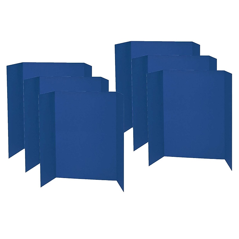 Pacon Corrugated Cardboard Presentation Board, 48" x 36", Blue, 6/Pack (PAC3767-6) image 1