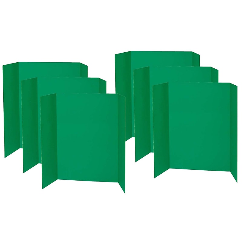 Pacon Corrugated Cardboard Presentation Board, 48" x 36", Green, 6/Pack (PAC3768-6) image 1